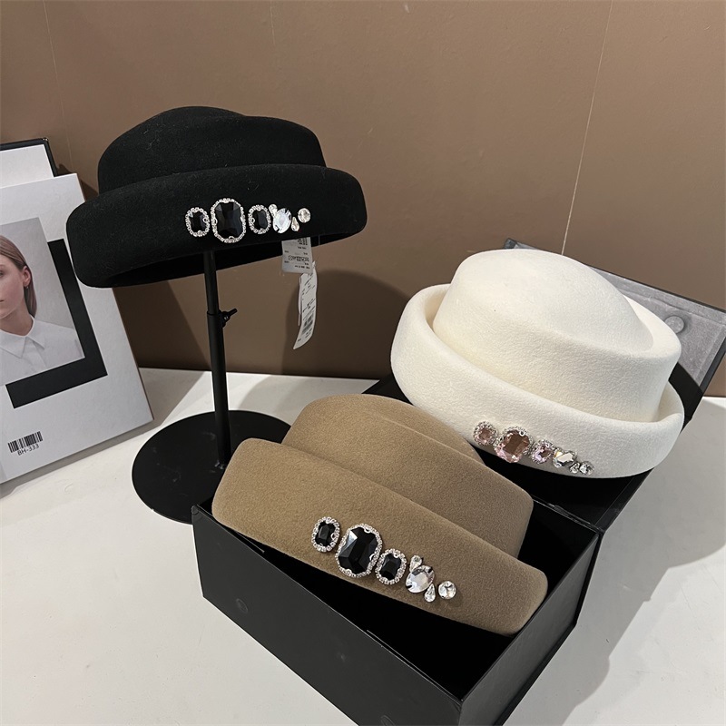 Fedora Hat Wool - Cappello a Cilindro in Lana con