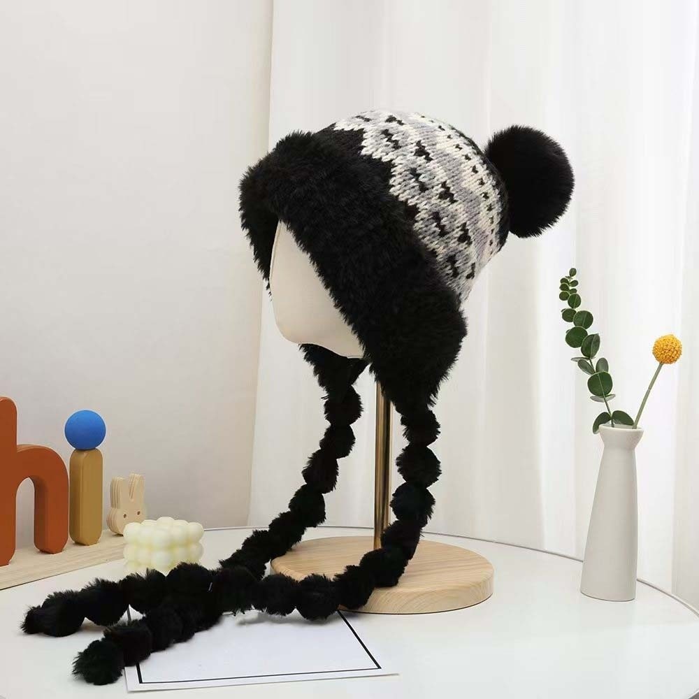 Trapper Hat Ear Flap - Cappello Invernale da Donna con Fodera