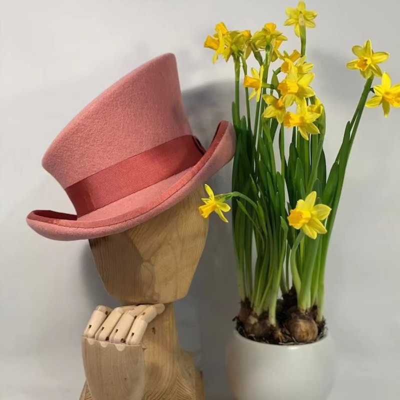 Fedora Hat Wool - Cappello a Cilindro in Feltro di