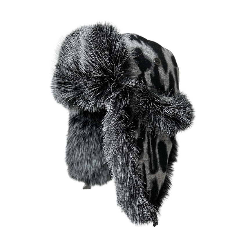 Trapper Hat Ear Flap - Cappello da donna in pile con
